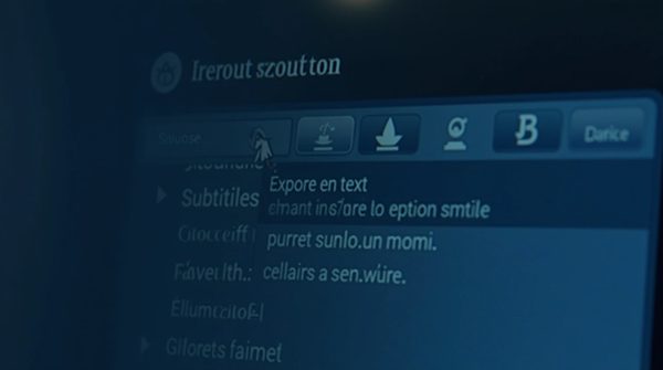 Transcription audio en texte pour sous-titres